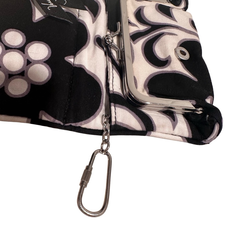 Vera Bradley Set Day & Night Mini Hipster Crossbody & Matching Wallet B&W Floral - Picture 11 of 16
